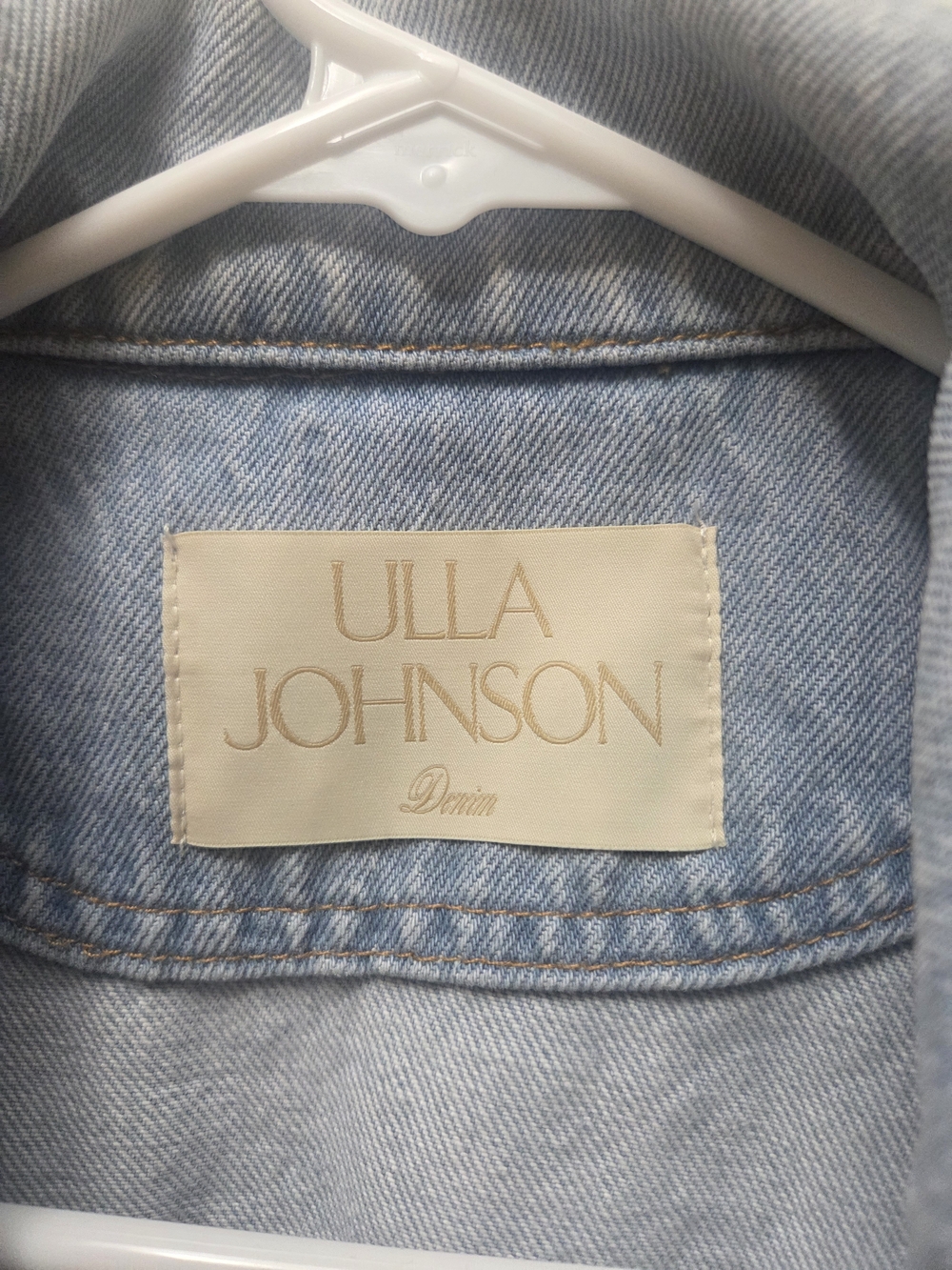 Ulla Johnson Light Wash Denim Vest - Light Blue - Picture 3 of 5